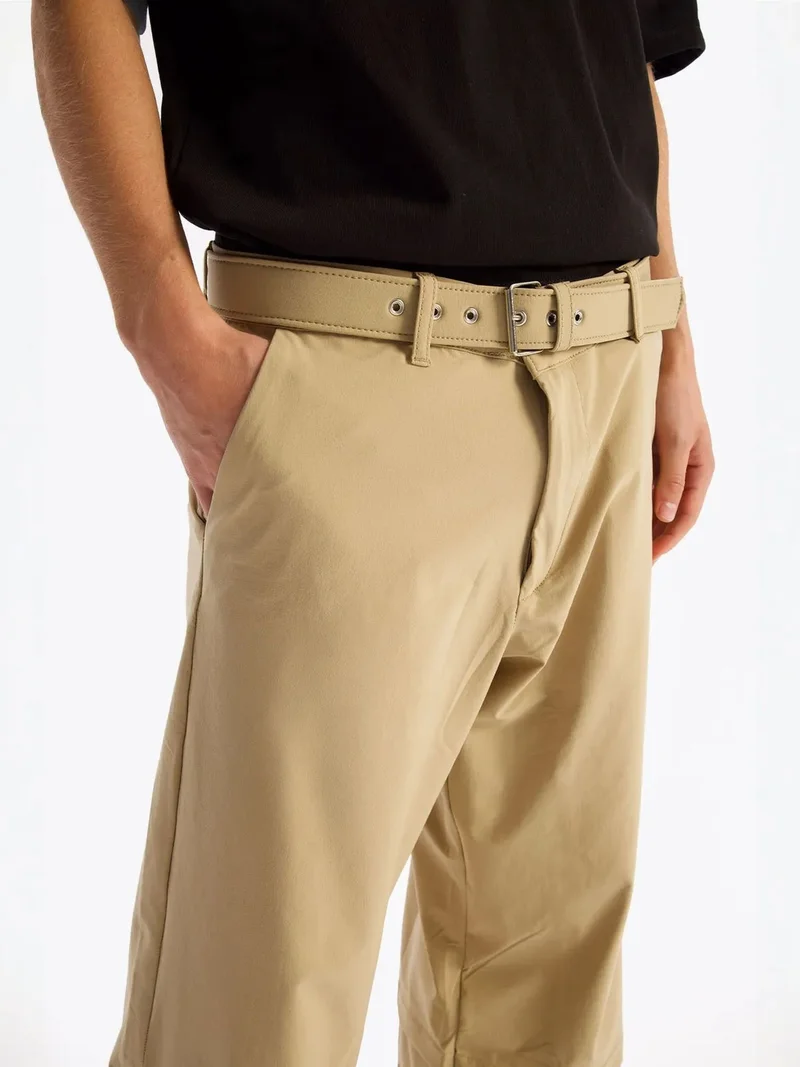 جيستو بنطلون جيستو مستقيم الساق بحزام